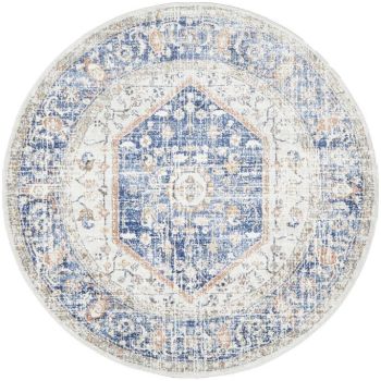Mayfair Lorissa Blue Round by Rug Culture-240X240CM - ROUND