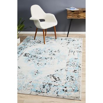 Alexa Transitional Rug Blue Grey by Rug Culture - 400X300CM