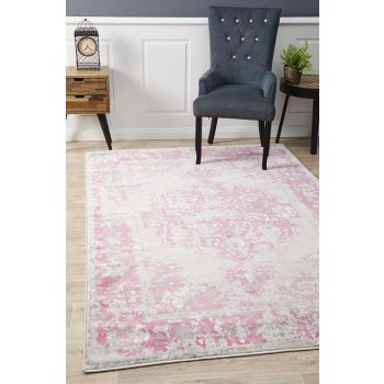 Alexa Transitional Rug Grey Fuchsia by Rug Culture - 290X200CM