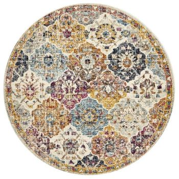 Museum 861 Rust Round by Rug Culture-240X240CM - ROUND