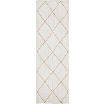 Noosa 333 White Runner by Rug Culture-300X80CM - RUNNER