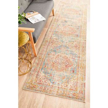 Odyssey 110 Blue Runner by Rug Culture - 80 x 300 cm - RUNNER