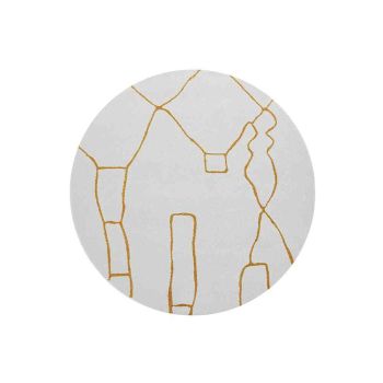 Paradise Round Amy Gold by Rug Culture - 200X200CM - ROUND