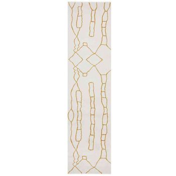Paradise Runner Amy Gold by Rug Culture - 300X80CM - RUNNER