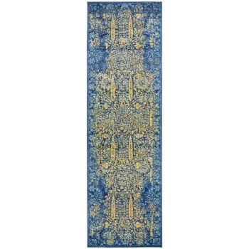 Radiance 411 Royal Blue Runner by Rug Culture - 80 x 400 cm - RECTANGLE