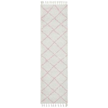 Saffron 22 Pink Runner by Rug Culture - 400X80CM - RUNNER