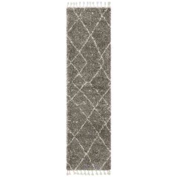 Saffron 44 Grey Runner by Rug Culture - 200X80CM - RUNNER