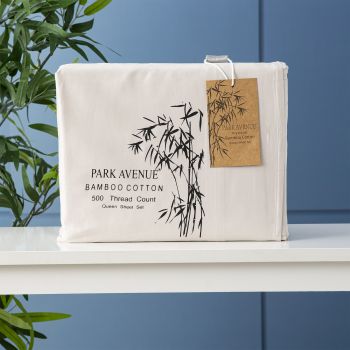 Bamboo Cotton 500 Thread Count Dove Sheet Sets by Park Avenue Double