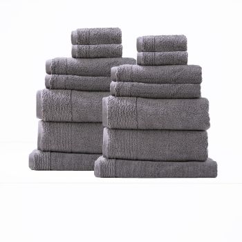 Aireys 650 GSM Zero Twist 14 Piece Bath Towel by Renee Taylor