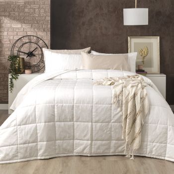 Mosaic 500 TC Cotton Jacquard White Comforter Set by Ddecor Home