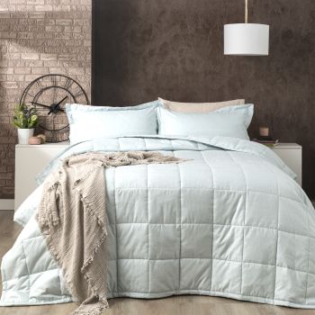 Mosaic 500 TC Cotton Jacquard Sage Comforter Set by Ddecor Home