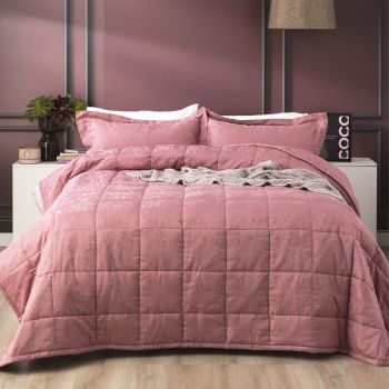 Paisley 500 TC Cotton Jacquard Rose Comforter Set by Ddecor Home