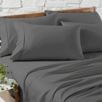 1200 TC Premium Charcoal Cotton Blend Sheet sets by Ddecor Home