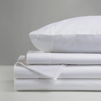 1500 Thread Count Premium Cotton Blend White Sheet Set by Renee Taylor