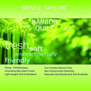 400 GSM Natural Bamboo Quilt by Renee Taylor