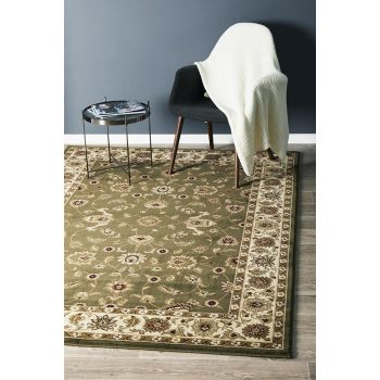 Sydney 1 Green Ivory by Rug Culture - 400X300CM - RECTANGLE