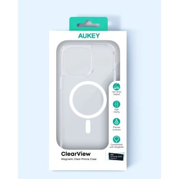 Aukey Clearview Magsafe iPhone 15 Pro Phone case - Transparent (TM10C)