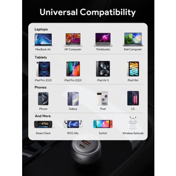 Aukey Pathfinder Mix 3 66W Fast Charging Car Charger (CC-P1)
