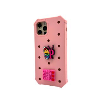 Lovefone Kids Silicone Case iPhone 15 Baby Pink