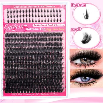 DIY Lash Kit Lash Clusters Lash Bond And Seal Lash Tweezers Lash Brushes - 3468D - Size Set