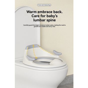 baby portable toilet seat, potty training, no installation, splash proof, hanging storage, travel potty seat, toddler toilet training seat - Camel - Size Soft cushion