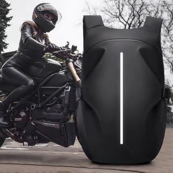 motorcycle backpack, reflective strip backpack, motorbike rucksack, commuter backpack, travel backpack for riders, Australia motorcycle gear