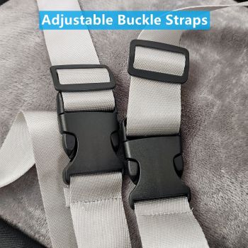 Black White car dog bed, dog carrier for car, pet travel accessories, dog transport in car, dog car seat, dog travel bed, Australian pet travel, secure dog carrier