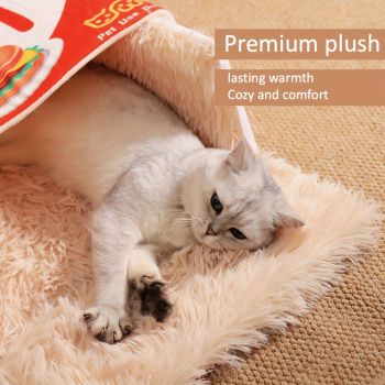 cat bed, sushi - themed, pet habitat, high - quality, value for money-blue