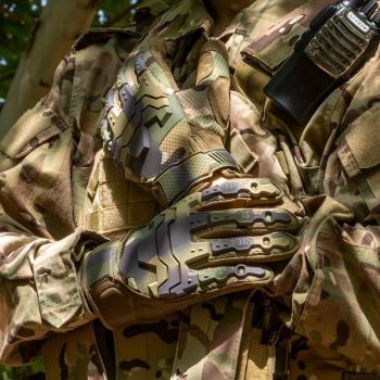 Men'S Full-Finger Gloves Tactical Gloves Touchscreen Gloves MTB Gloves Hiking - Camouflage - Size M