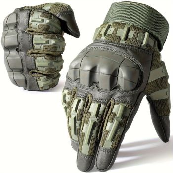 Cycling Gloves All-Round Protection Gloves Durable Cycling Gloves Ergonomic - Camel - Size M