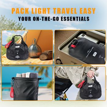 Black inflatable dry bag set, 25L dry bag, waterproof travel bag, inflatable waterproof bag, outdoor dry bag, camping gear, beach essentials, Australia travel accessories, water sports bag, dry bag 25 litre, cushioning dry bag, hiking bag