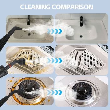 multifunctional steam cleaner, high-pressure steam cleaner, home cleaning Australia, air conditioner cleaner, kitchen range hood cleaner, chemical-free cleaning, steam sanitizer - Yellow - Size A12-piece set