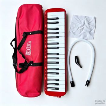 32-key melodica, 37-key melodica, student melodica, beginner melodica, musical instrument, music education, portable instrument, Australian students, classroom music - Blue - Size 37