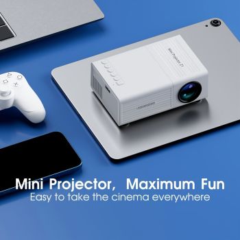 80-inch projector, LED projector, remote control projector, USB phone link projector, home entertainment projector