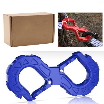 red heavy-duty S-shaped trailer tow hook, G80 steel, 14968.55 kg load capacity, off-road rescue, truck towing, SUV tow hook, vehicle recovery, self-locking tongue - Black - Size S