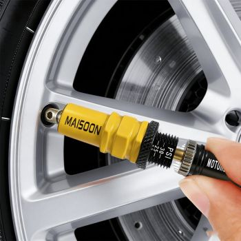 4X4 Tyre Deflator Automatic Valve Stems Adjustable Tyre Pressure Off-Road Tyre - Yellow - Size 2 sets-8pcs