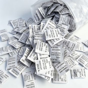 silica gel desiccant, moisture absorber, humidity control, anti-mold, anti-mildew, dehumidifier packs, office supplies, storage protection, Australia - White - Size 1000g