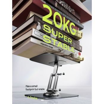 Black Silver laptop stand, 360 degree rotatable, ergonomic laptop stand, laptop accessories, adjustable laptop stand, laptop riser, workspace ergonomics, Australian market