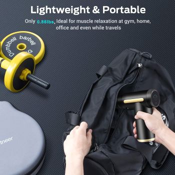 Green Portable Deep Tissue Massager | 6-Speed & 4 Heads & 15-Min Timer｜Professional Muscle Recovery, Anytime Anywhere