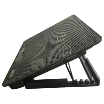 **Fully Compatible Laptop Stand｜Dual-Fan Cooling + Ergonomic Angle Adjustment, All-in-One Portable Design for Work, Gaming, and Entertainment**