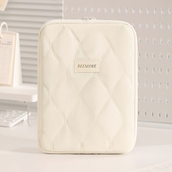(grey)**BEENLOVE Tablet Storage Bag: 180° Full-Open Independent Compartment, Shockproof & Portable, Multifunctional Design**