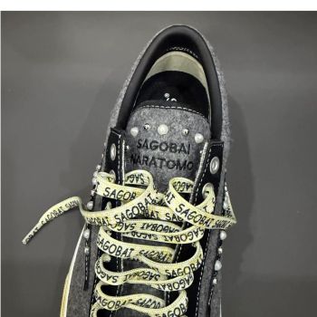 Vintage Skate Shoes Distressed Sneakers Retro Lightning Shoes Worn-In Casual - Gray-black - Size 5(AU5/EU36)