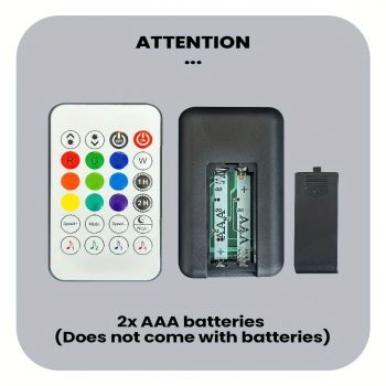 Smart LED Floor Lamp RGBICB Mood Light Ambient Light With Backlight - Rainbow - Size 01
