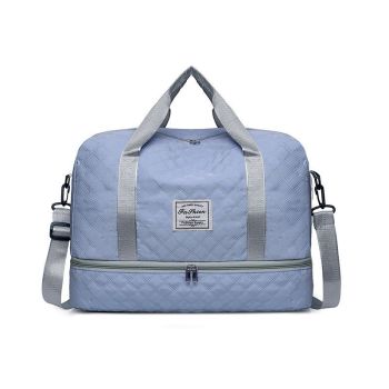 Luxury Duffle Bag Oversized Duffle Travel Bag Gym Bag Multiple Compartments Wet - Burgundy - Size 01