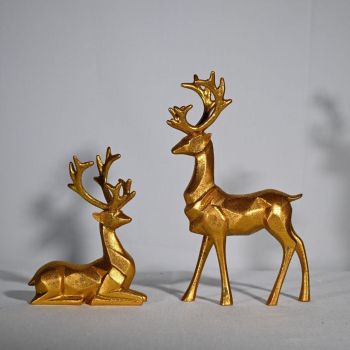 Christmas reindeer decorations, New Year decorations, wedding decorations, desk decor, home decor, TV cabinet decor, modern Christmas decor, Australian holiday decor, festive reindeer statues - Christmas - Size 5