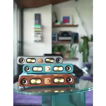 Wireless Speaker Portable Speaker Bluetooth Speaker Stereo Sound Subwoofer - Dark Green - Size 01