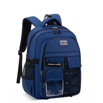 Teenager Backpack Safe Materials Backpack Multiple Compartments Backpack Ample - Blue - Size 47-34CM