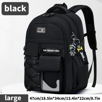 Teenager Backpack Safe Materials Backpack Multiple Compartments Backpack Ample - White - Size 47-34CM