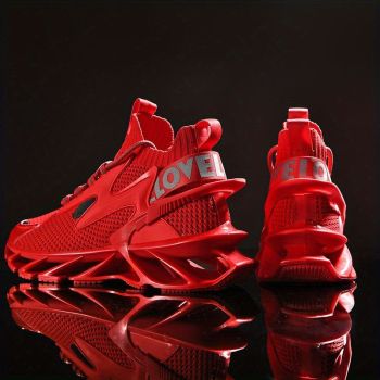 Men'S Casual Shoes Blade Style Shoes Breathable Sports Shoes Shock Absorbing - Black - Size 44