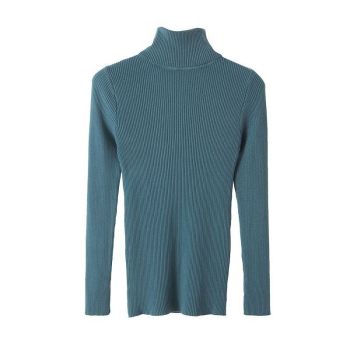 Turtleneck Sweater Women'S Winter Top Thermal Base Layer High Neck Knit - Purple - Size L(AU L/EU50)